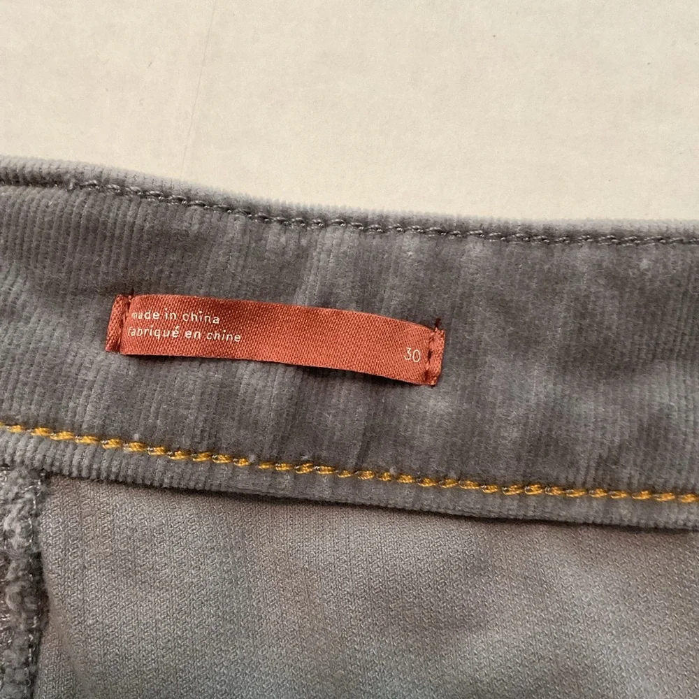 Pilcro High Rise Skinny Corduroy Pants‎ Gray